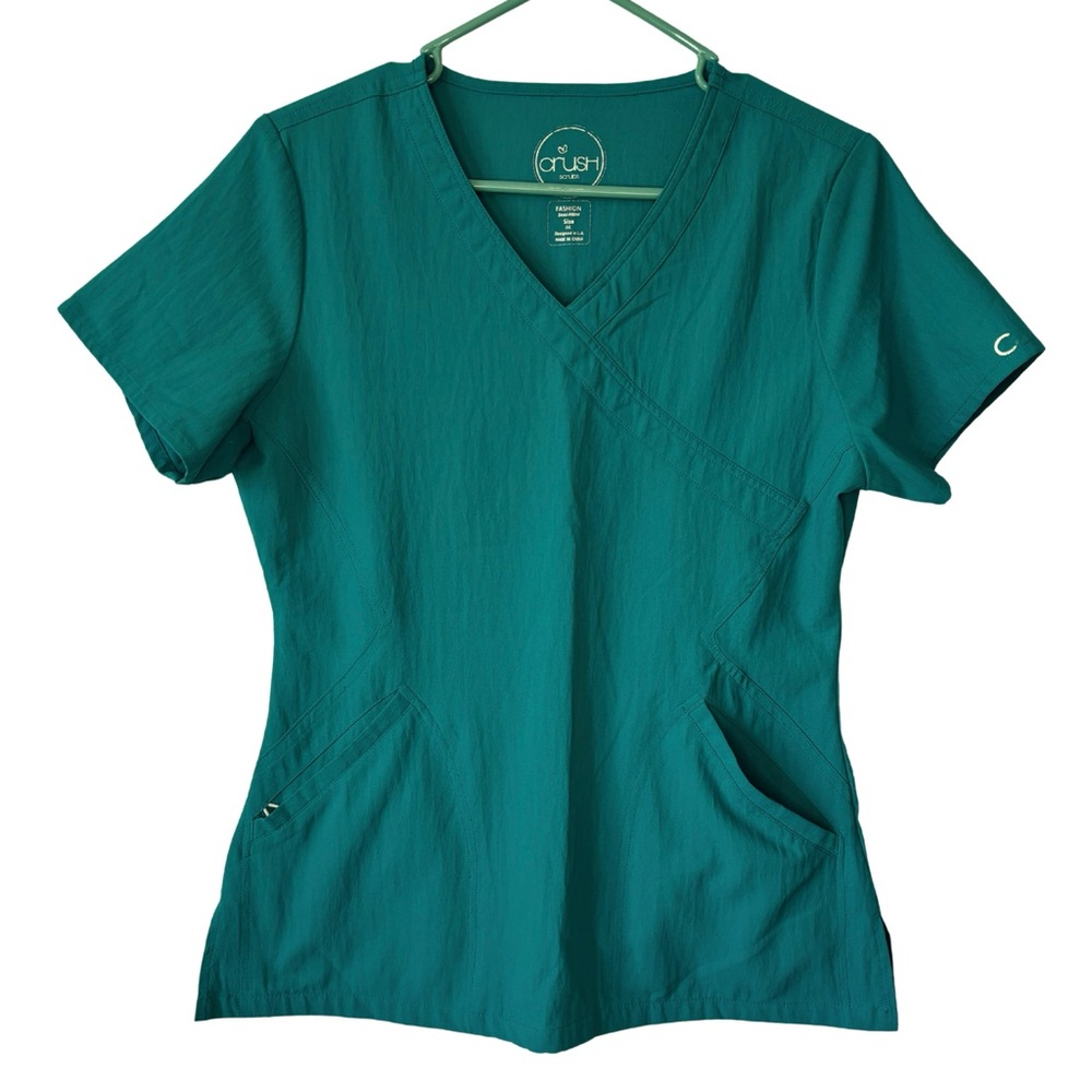 3/$20 Crush Day Glo Teal Women's Semi-Fitted Short Sleeve Shirt
